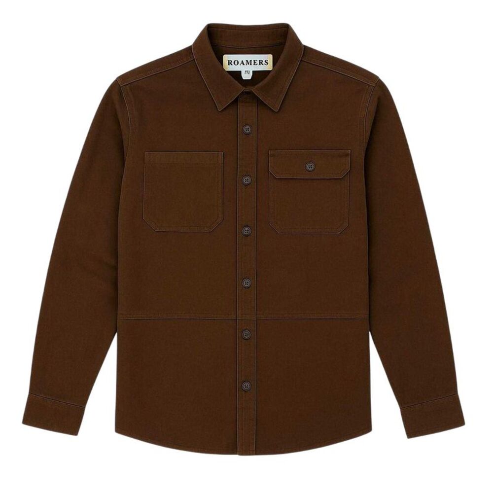 Roamers Mens Long-Sleeved Shirt / Chocolate